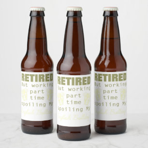 Étiquette Pour Bouteilles De Bière Propriétaire de chien de chien de chien de chien d