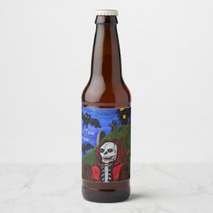Étiquette Pour Bouteilles De Bière Reaper Grim dans Red Cape Black Bats Maison Éffray