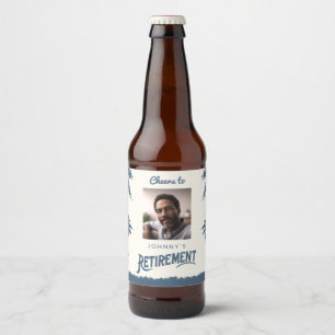 Étiquette Pour Bouteilles De Bière Retraite avec photo