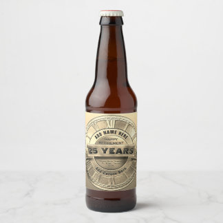 Étiquette Pour Bouteilles De Bière Retraite personnalisée