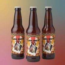 Retro Hippie 60's Photo personnalisée 70e annivers