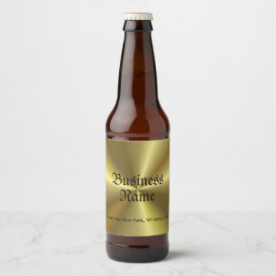 Étiquette Pour Bouteilles De Bière Revêtement métallique Faux Or Vieux Style manuscri