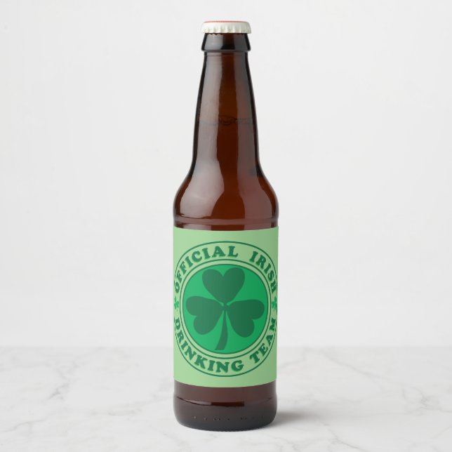 Étiquette Pour Bouteilles De Bière Saint Patrick's Day (Devant)