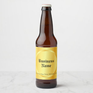 Étiquette Pour Bouteilles De Bière Script de calligraphie Or Faux Élégant Personnalis