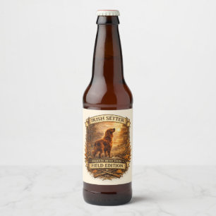 Étiquette Pour Bouteilles De Bière Setter irlandais