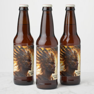 Étiquette Pour Bouteilles De Bière Solaire Eclipse Guerrier King Personnaliser Ensemb