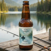 Sortir Pêcher Stout Bière Étiquette