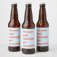 Typographie Gras Mariage Moderne Bleu Orange Amusa