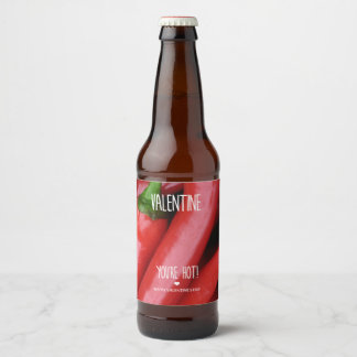 Étiquette Pour Bouteilles De Bière Valentine, tu as chaud !