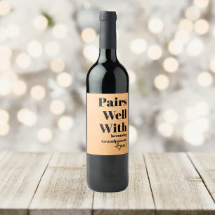 ÉTIQUETTE POUR BOUTEILLES DE VIN 