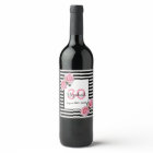 30e anniversaire rose roses noir blanc rayures