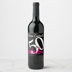 Étiquette Pour Bouteilles De Vin 50 et étiquette nommé personnalisé fabuleux de