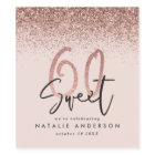 60e anniversaire rose or girly parties scintillant