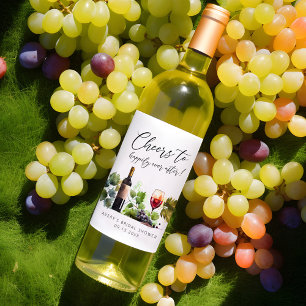 Étiquette Pour Bouteilles De Vin À la santé d'une Baby Shower sur le thème du vin e