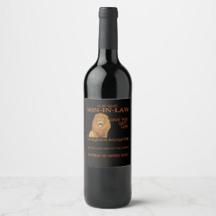 Étiquette Pour Bouteilles De Vin À mon cher fils en droit, je ne t'ai pas offert