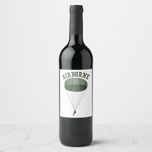 Étiquette Pour Bouteilles De Vin aéroporté (Devant)
