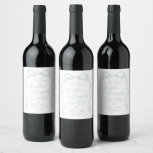 Étiquette Pour Bouteilles De Vin Aimer Le Rire Et Heureusement Jamais Après Le Mari