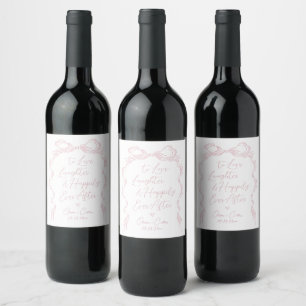 Étiquette Pour Bouteilles De Vin Aimer Le Rire Et Heureusement Jamais Après Le Mari