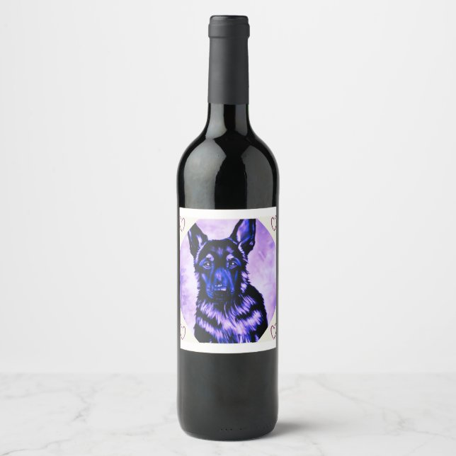 Étiquette Pour Bouteilles De Vin Allemand Sheppard Love (Devant)