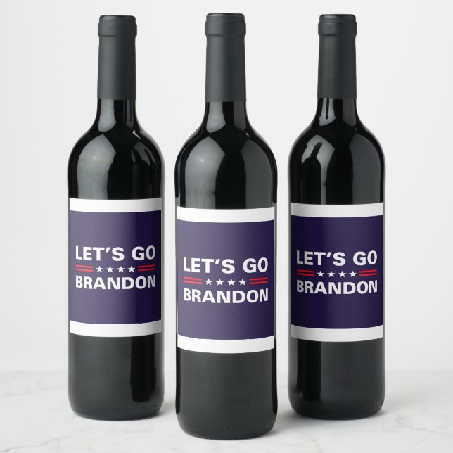 Étiquette Pour Bouteilles De Vin Allons Brandon (Bouteilles)