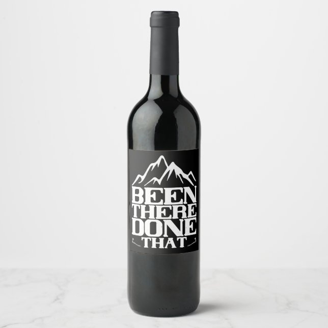 Étiquette Pour Bouteilles De Vin Alpinisme - Déjà Vu (Devant)