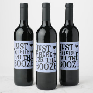 Étiquette Pour Bouteilles De Vin Amusant Étiquette de bouteille de vin bleu clair
