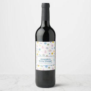 Étiquette Pour Bouteilles De Vin Amusant Splash Splash Canard en Caoutchouc Douche