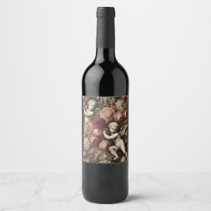 Étiquette Pour Bouteilles De Vin Angels de discorde - gothique baroque