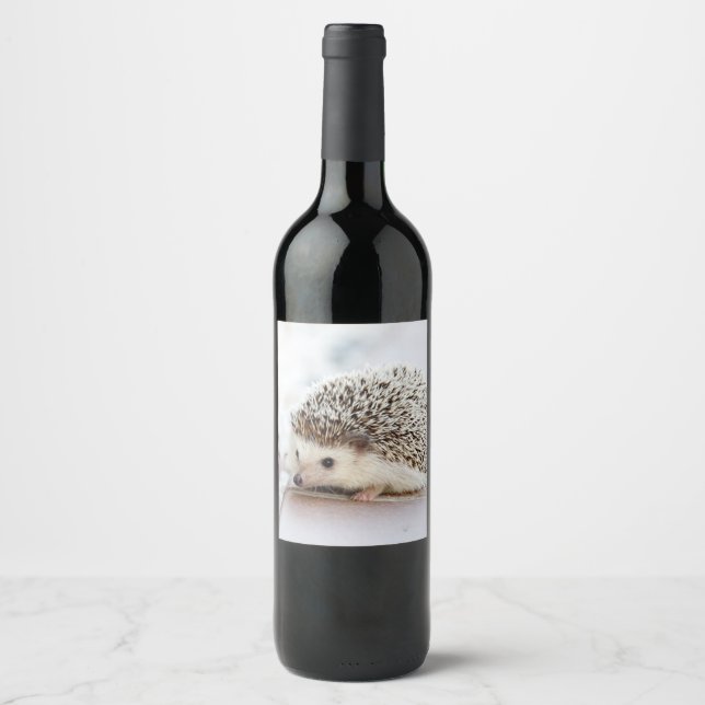 Étiquette Pour Bouteilles De Vin Animal de Cute (Devant)
