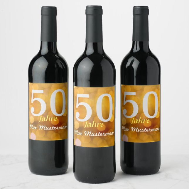 Étiquette Pour Bouteilles De Vin anniversaire personnalisé des bouteilles de vin (Bouteilles)