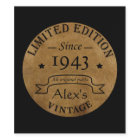 Anniversaire personnalisé quatre-vingt-dix 90 ans