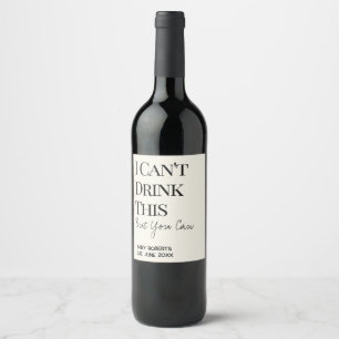 Étiquette Pour Bouteilles De Vin Annonce drôle de grossesse pour la révélation de b