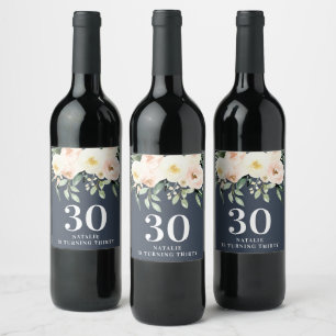 Étiquette Pour Bouteilles De Vin Appréciation de la fête de 30e anniversaire de l'a
