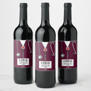 Étiquette Pour Bouteilles De Vin Appréciation du docteur