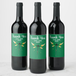 Étiquette Pour Bouteilles De Vin Aquarelle de fruits mignons aux fraises