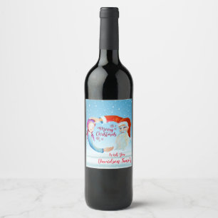 Étiquette Pour Bouteilles De Vin Aquarelle peinte à la main