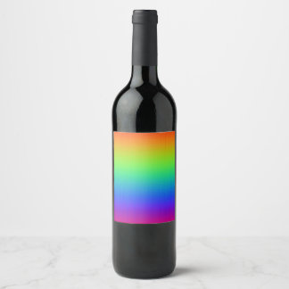 Étiquette Pour Bouteilles De Vin Arc-en-ciel