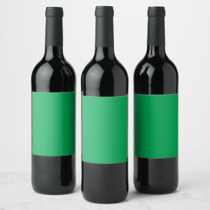 Étiquette Pour Bouteilles De Vin Arrière - plan vert solide