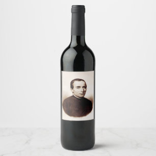 Étiquette Pour Bouteilles De Vin Art de la Miséricorde sacrée de Saint Giuseppe Caf