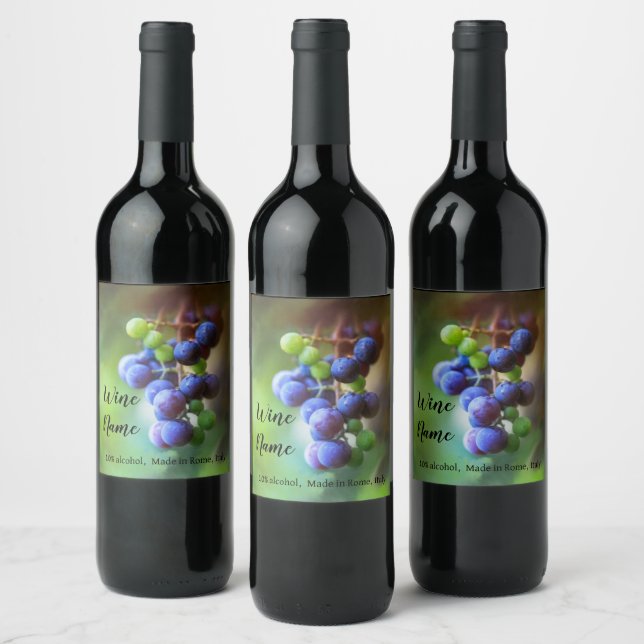Étiquette Pour Bouteilles De Vin Art élégant (Bouteilles)