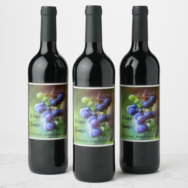 Étiquette Pour Bouteilles De Vin Art élégant (Bouteilles)