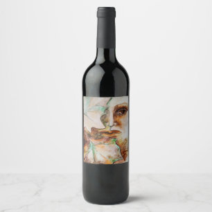 Étiquette Pour Bouteilles De Vin Art original hojas de otoño feuilles d'automne
