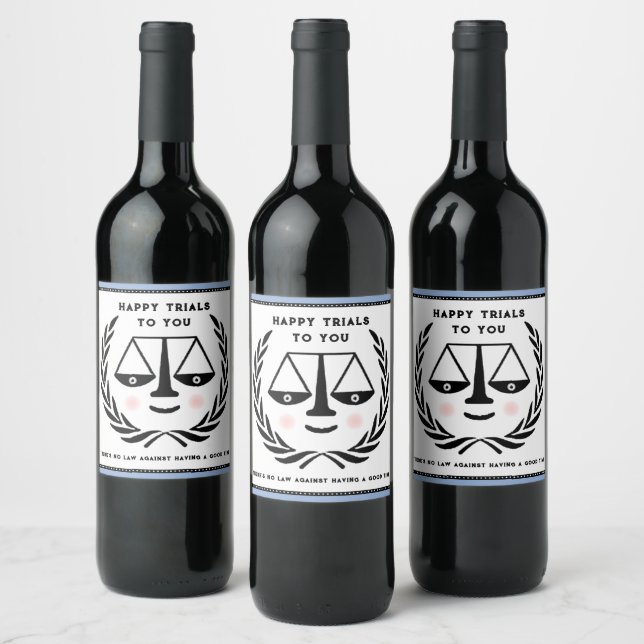 Étiquette Pour Bouteilles De Vin Avocat (Bouteilles)