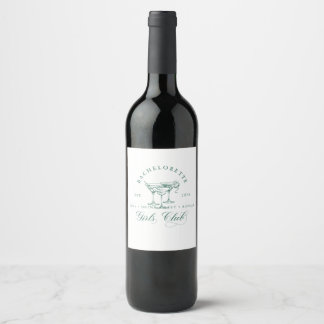 Étiquette Pour Bouteilles De Vin Bachelorette Club Étiquette à vin