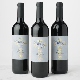 Étiquette Pour Bouteilles De Vin Baptême de la Sainte Croix