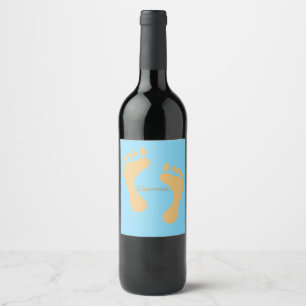 Étiquette Pour Bouteilles De Vin Barefoot Beach Bum Thunder_Cove