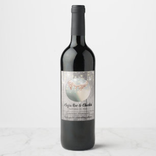 Étiquette Pour Bouteilles De Vin Barn Wood Your Photo Date Noms Mariage