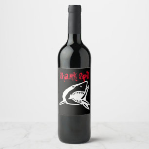 Étiquette Pour Bouteilles De Vin Bateau de requin Spit Great White navigation de me