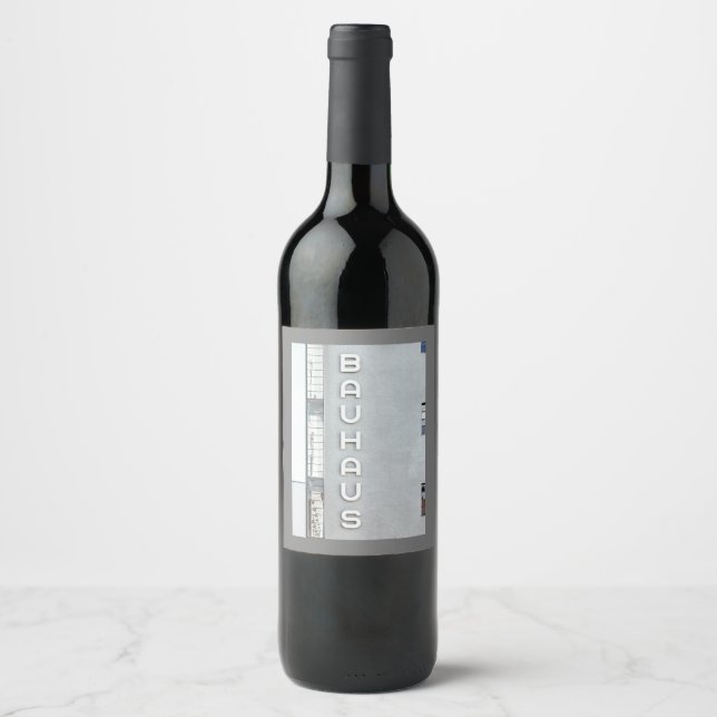 Étiquette Pour Bouteilles De Vin Bauhaus (Devant)