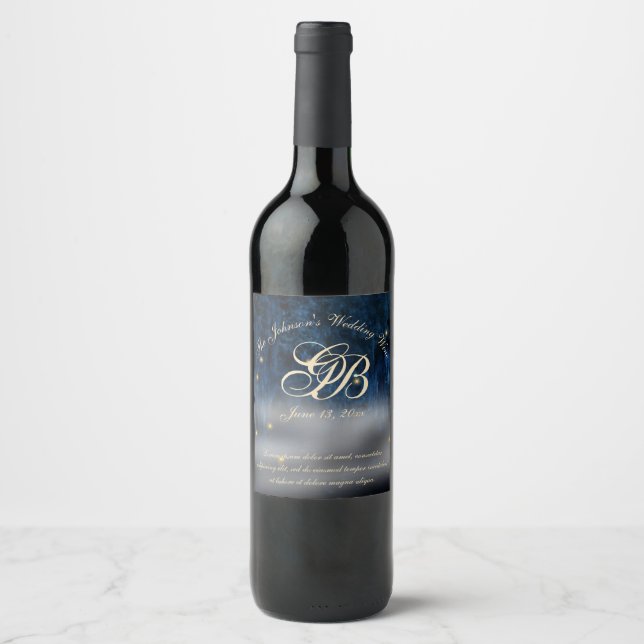 Étiquette Pour Bouteilles De Vin Bayou Bliss (Devant)
